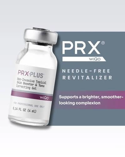 PRX skin revitalizer treatment product and branding image